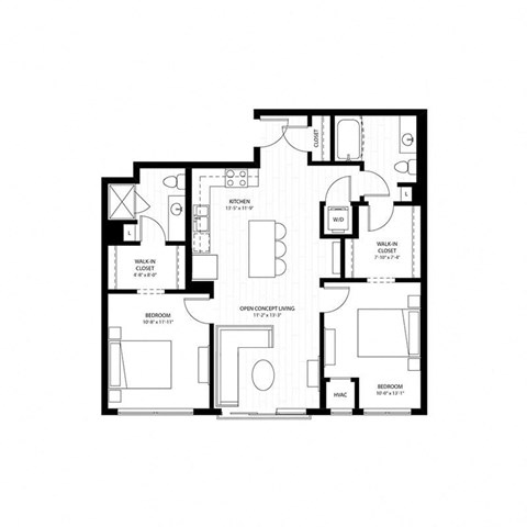 a black and white floor plan of a house